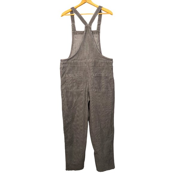Aerie Work and Play Grey Corduroy Overalls, Casual Minimalist Size Medium - Picture 9 of 9